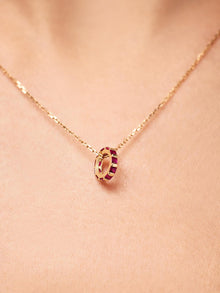 Ruby Zeno Charm | 10K Solid Gold | Ruby