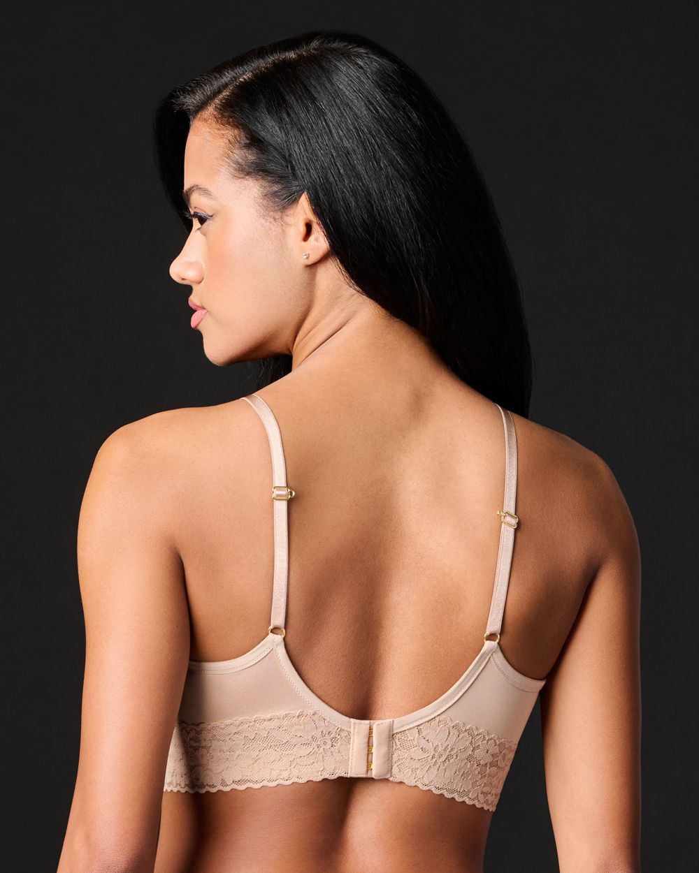 Lace Molded Wireless Bra | Taupe