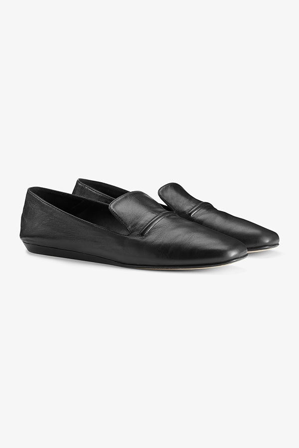 Packshot image of the Grace Loafer—Kidskin in Black | Exclude | Grid