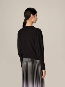 Airy-Light Cashmere Cardigan | Black