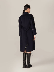 Ngari Cashmere Coat | Navy