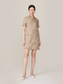 Short Sleeve Dress | Camel