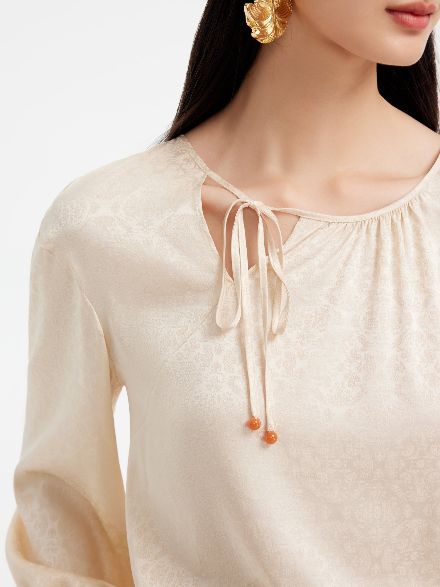 Silk Shirt | Beige