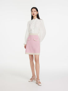 Cotton Skirt | Pink