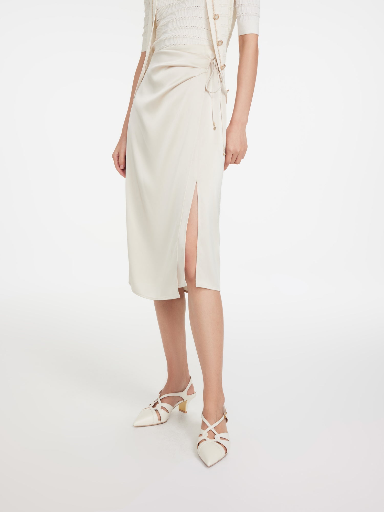 Midi Skirt | Beige