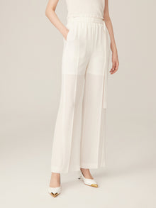 Wide Leg Pants | White