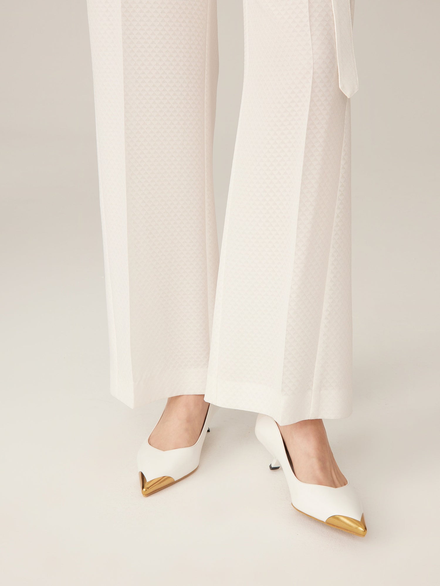 Wide Leg Pants | White