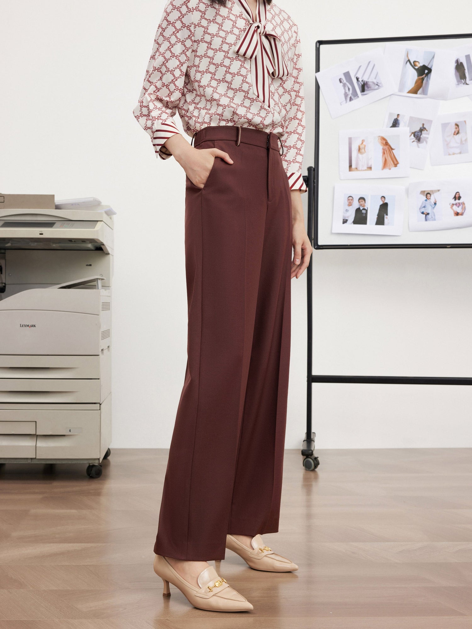 Suit Trouser | Wine Red