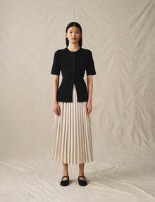 Womens | The Pleated Skirt | Sand