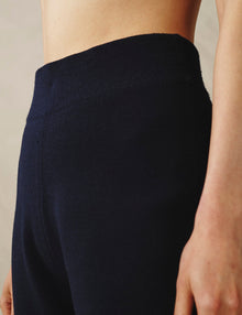 Womens | The High-Waisted Knit Pant | Midnight