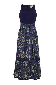 Amora Dress | Blue Bogata Scarf