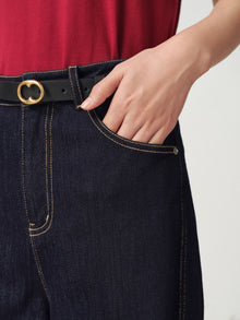 High-Waisted Slim Jeans | Navy