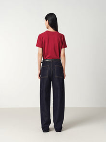 High-Waisted Slim Jeans | Navy