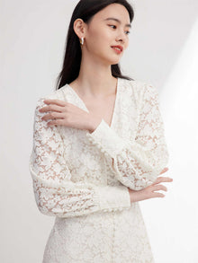 Lace Dress | White
