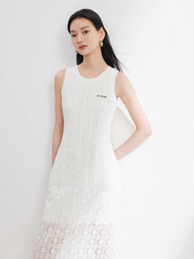 Sleeveless Dress | White