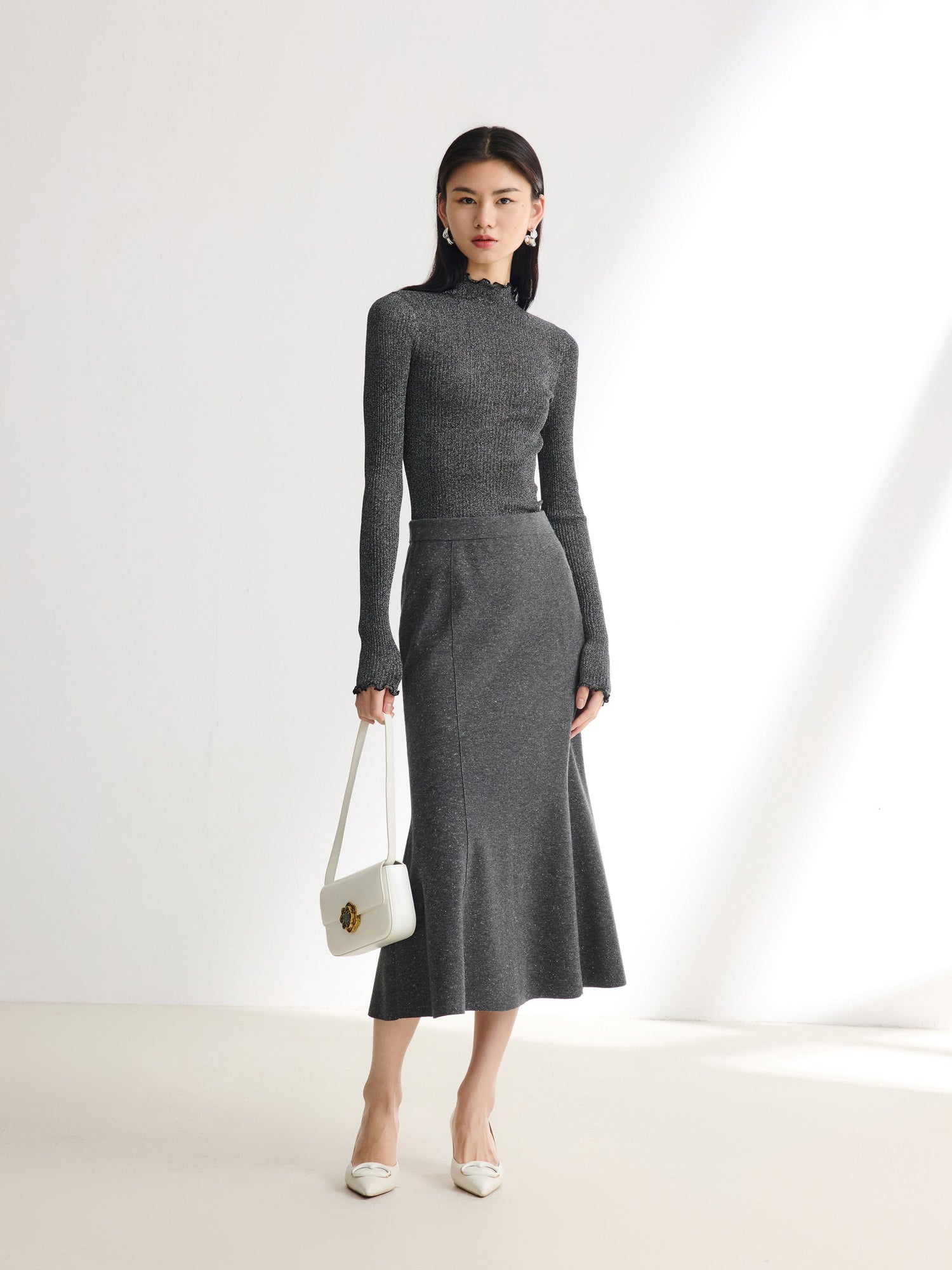 Slim Fit Dress | Heather Grey