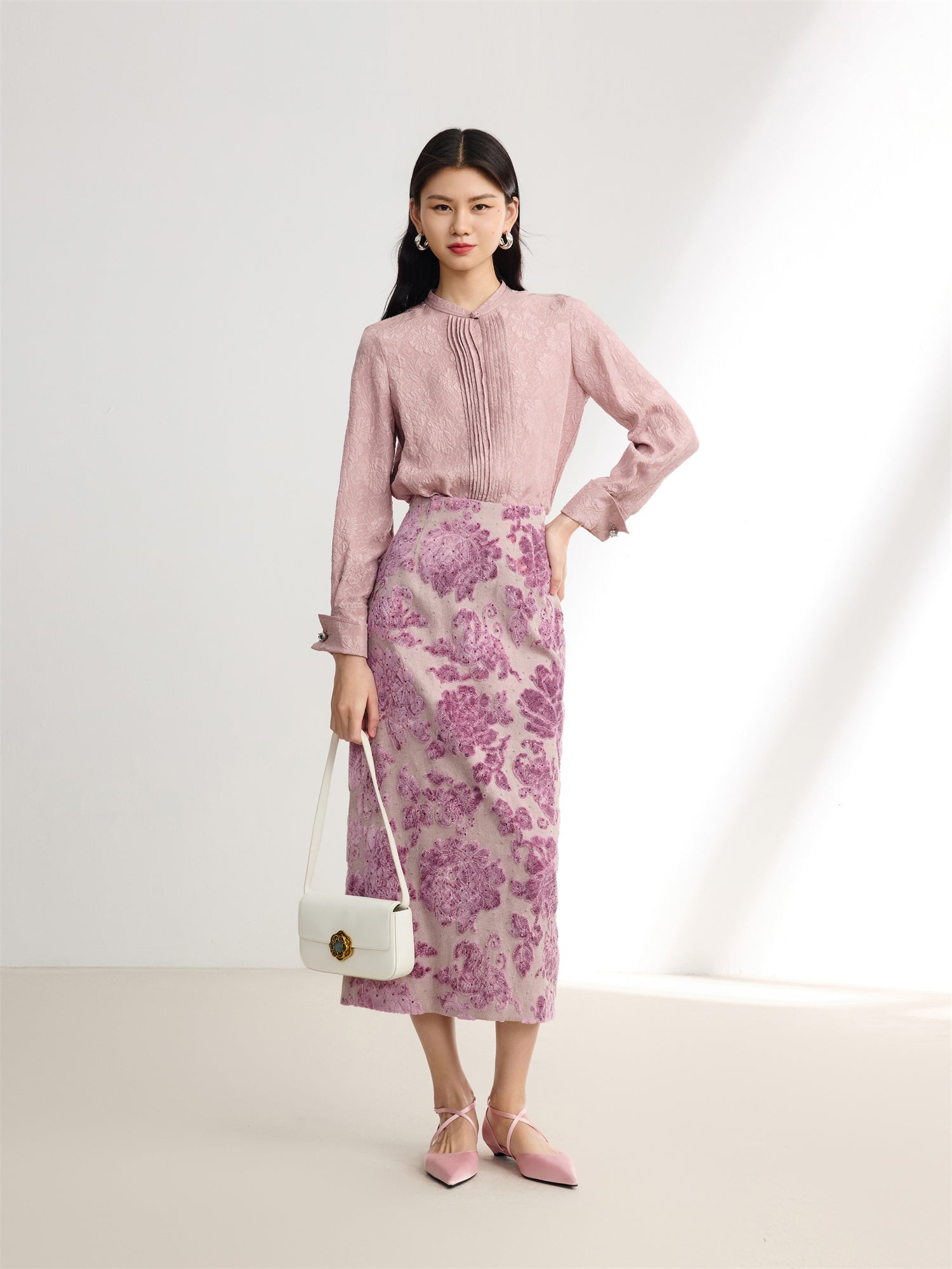 Floral skirt | Purple