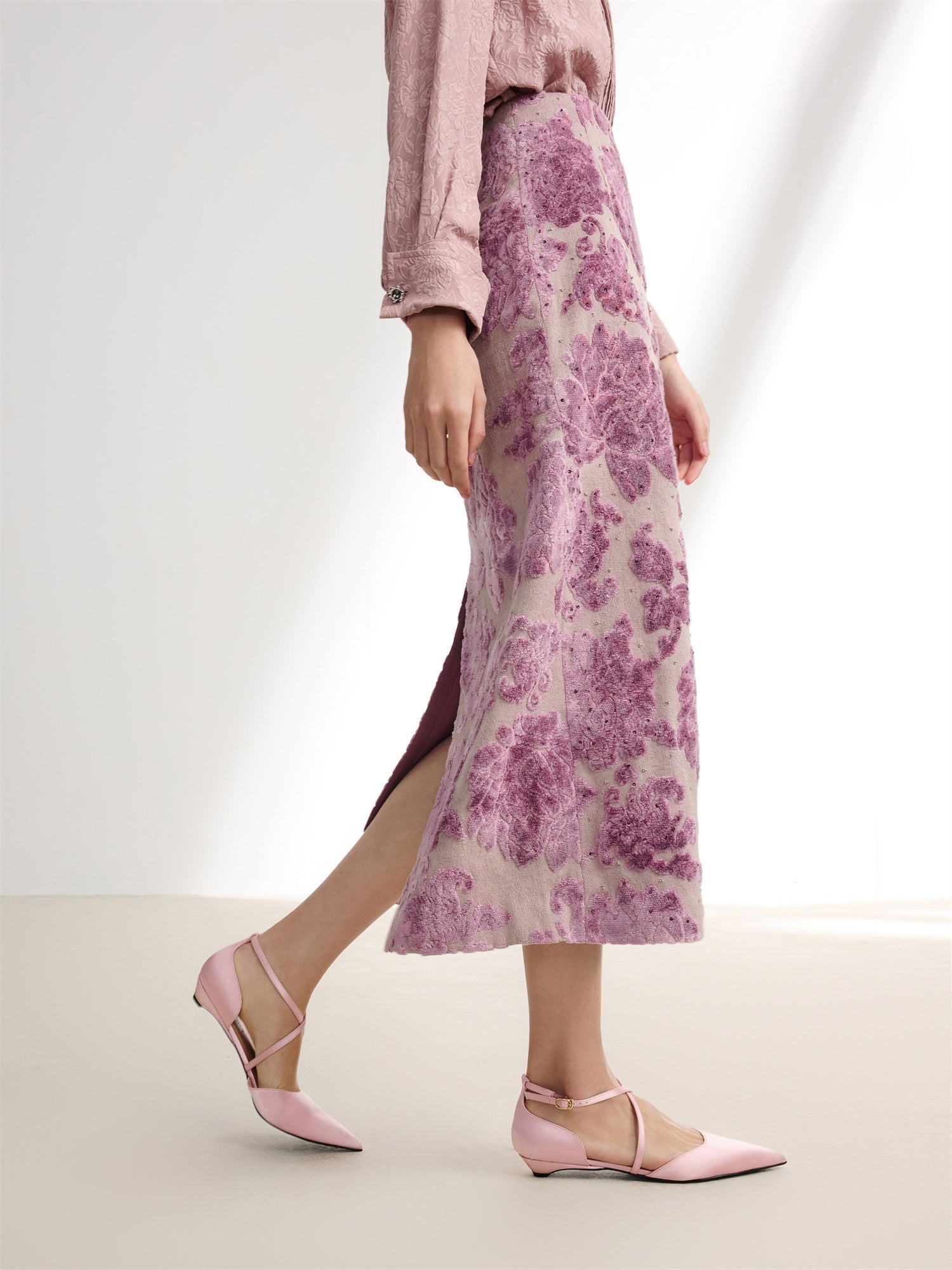 Floral skirt | Purple