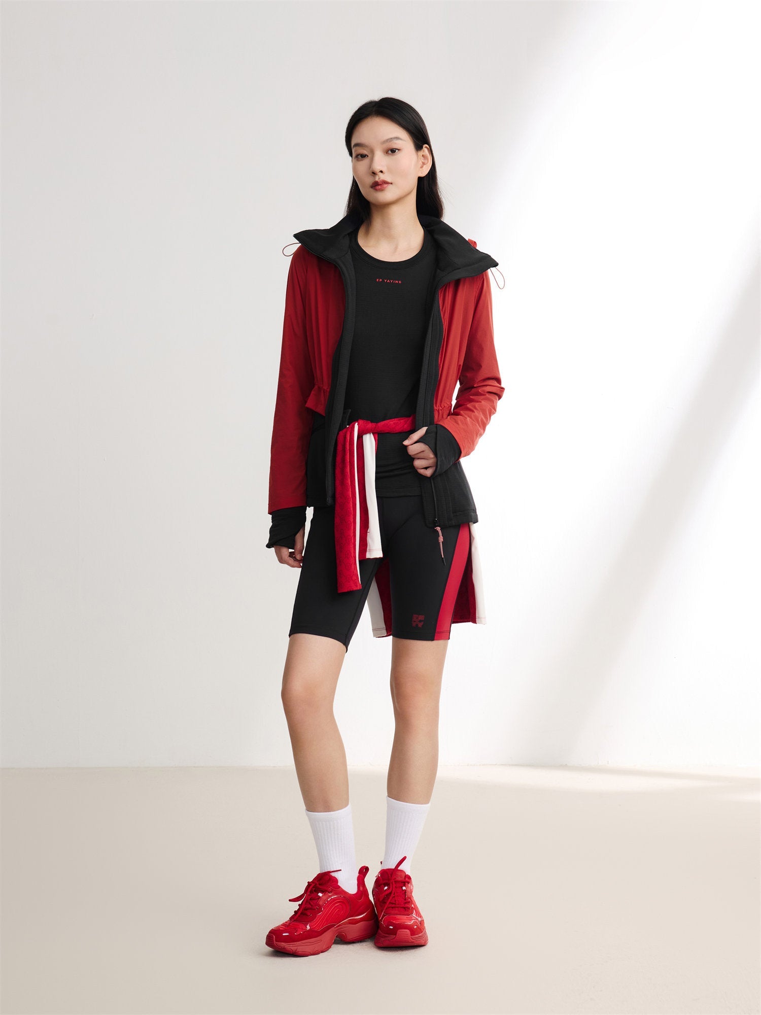 Hooded Sports Jacket | Red