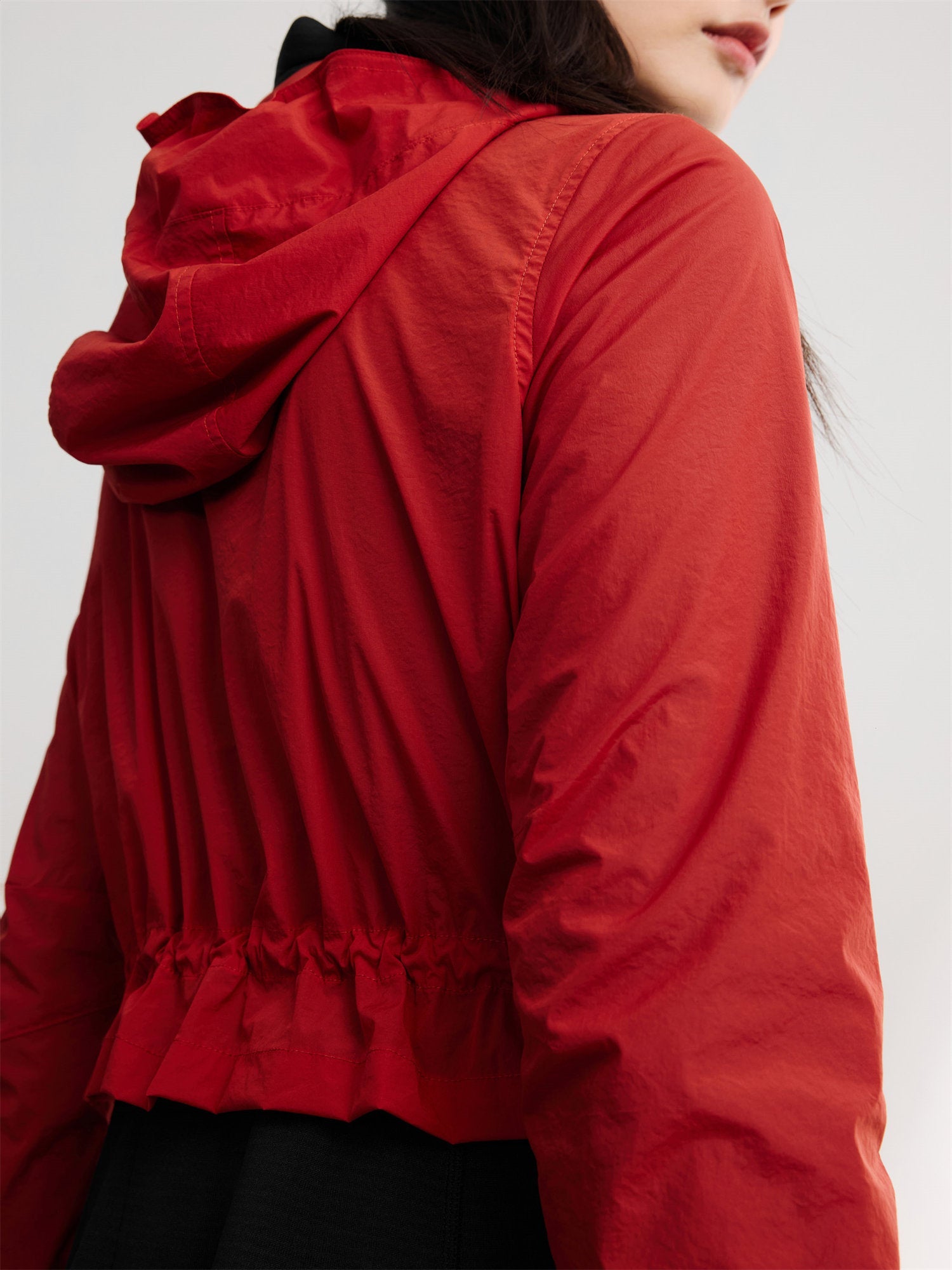 Hooded Sports Jacket | Red