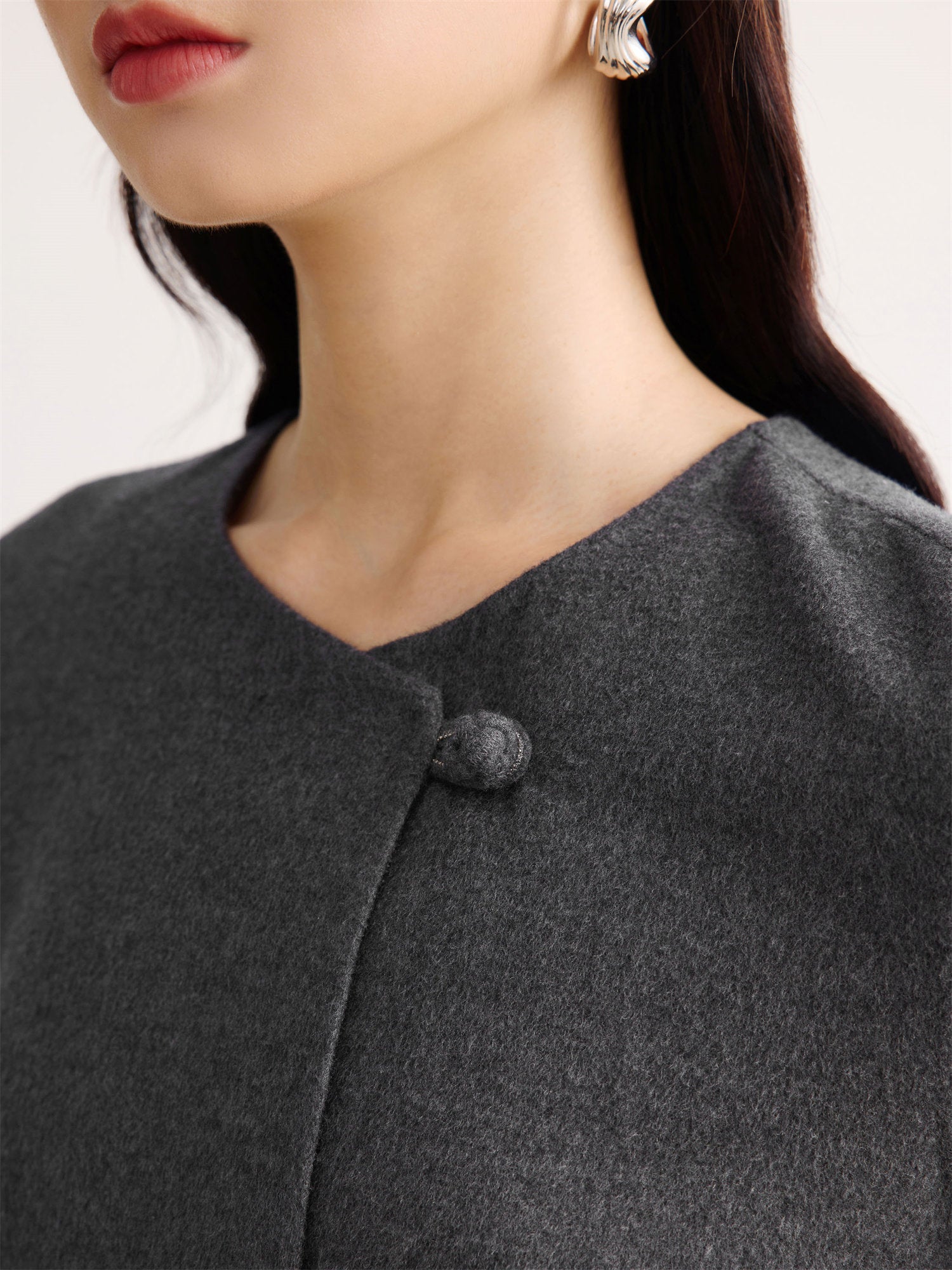 Office Commuter Straight Skirt | Grey