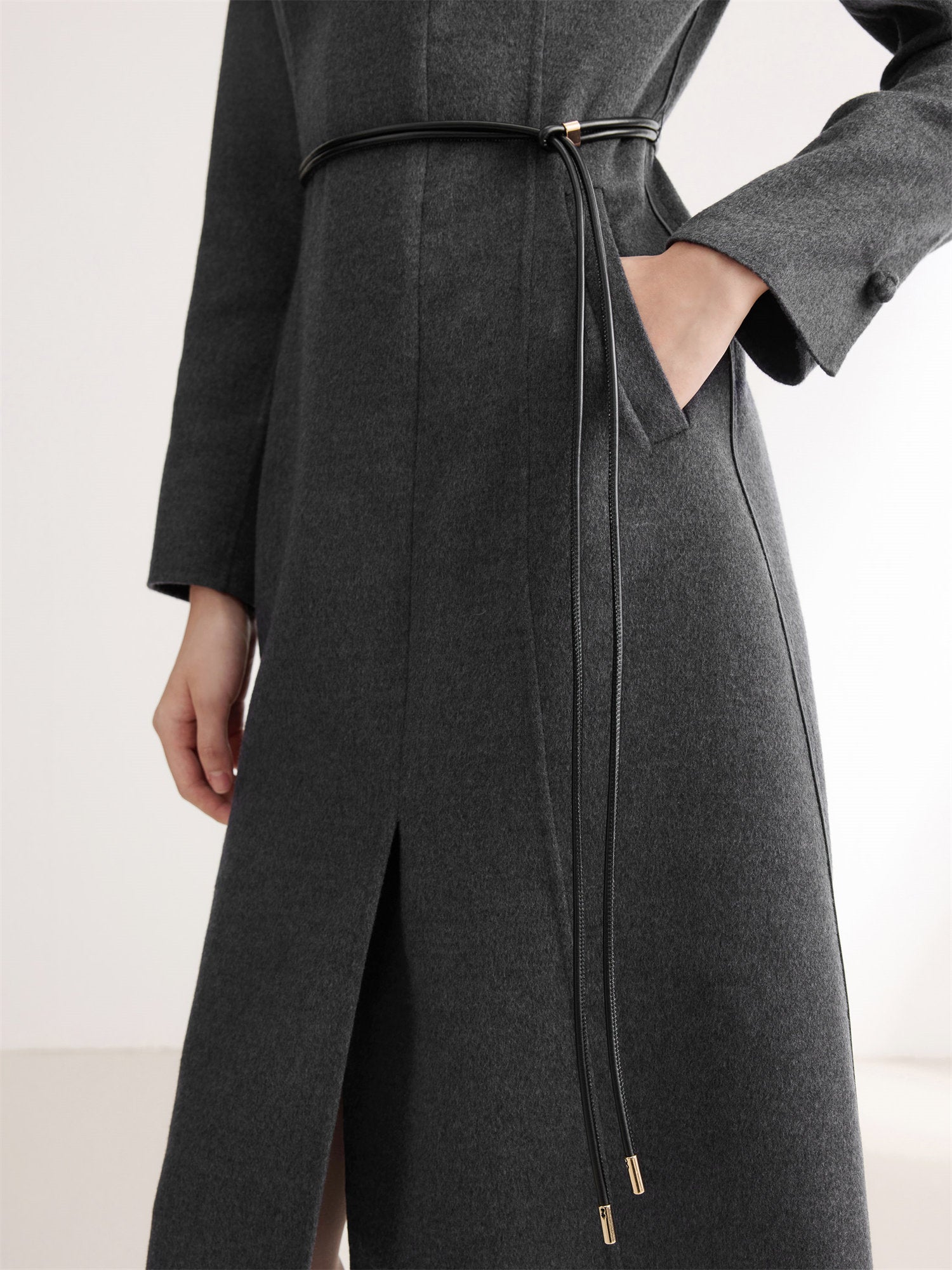 Office Commuter Straight Skirt | Grey