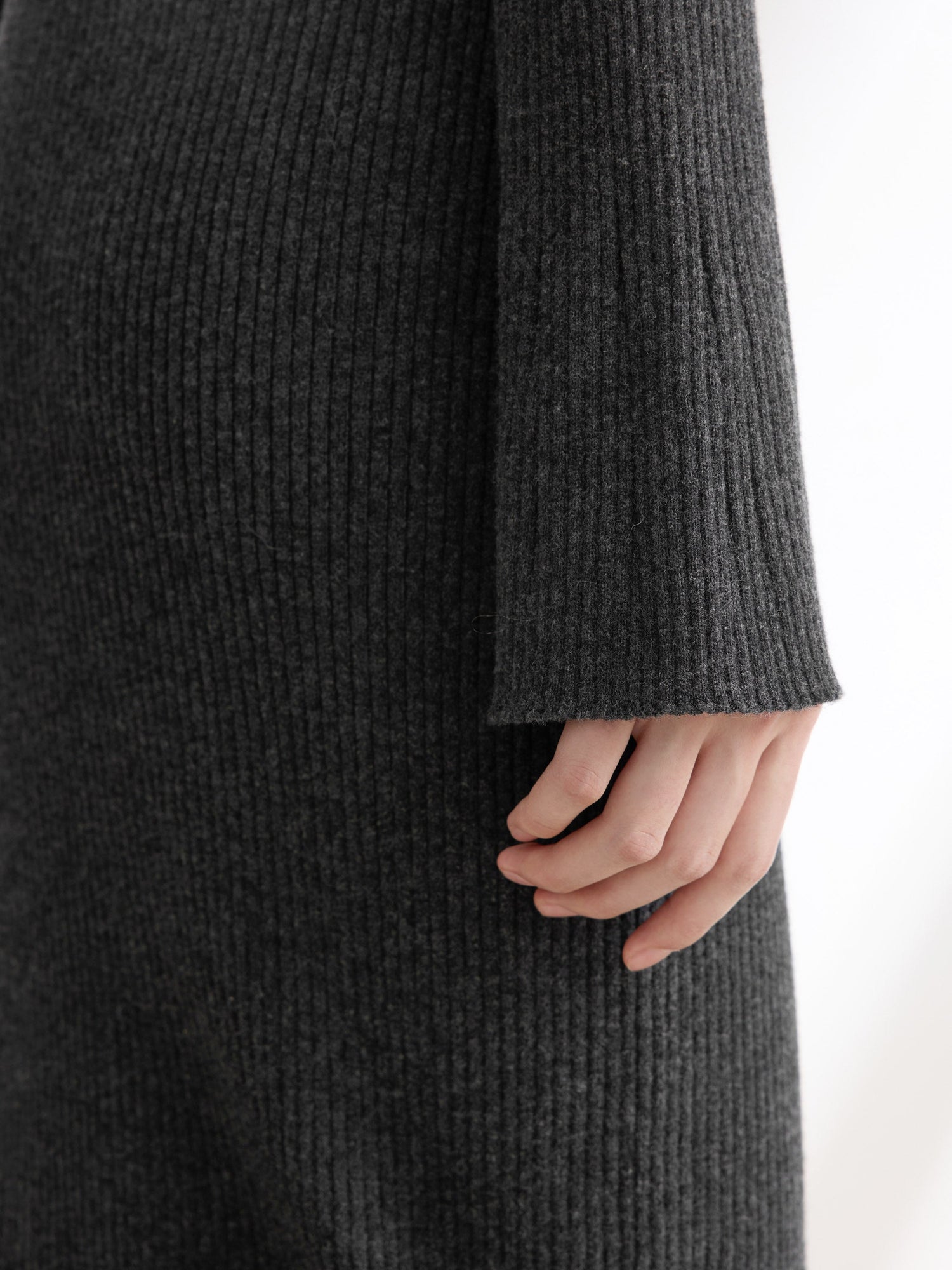 Long Sleeve Dress | Dark Heather Grey