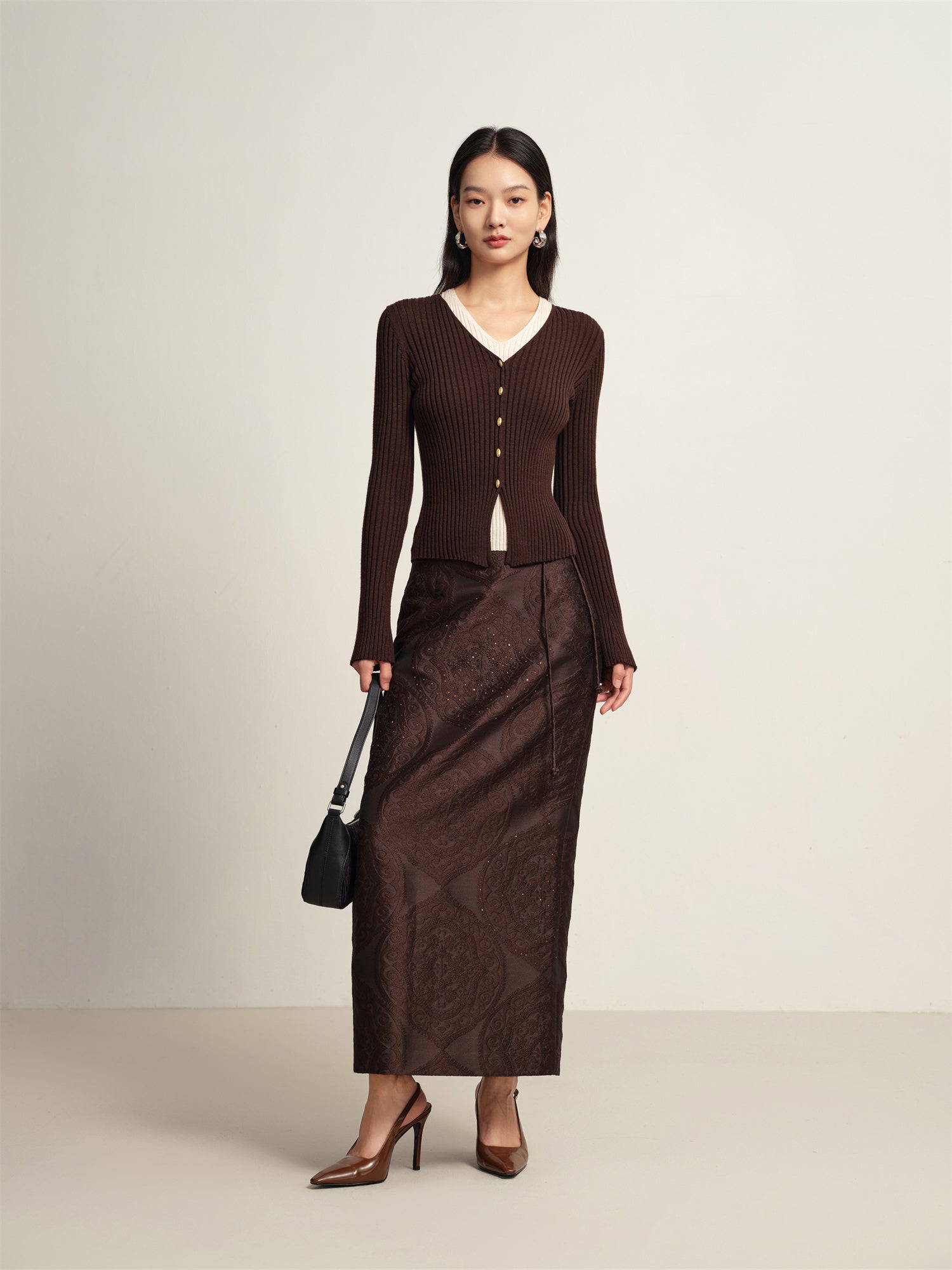 Maxi Skirt | Brown
