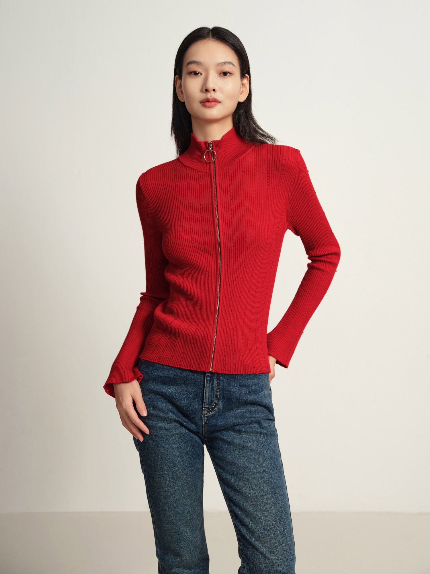 Knit Sweater | Red