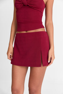 Isla Mini Skirt | Ruby