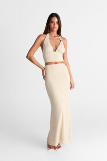 Eden Maxi Skirt | Almond