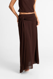 Nova Maxi Skirt | Chocolate