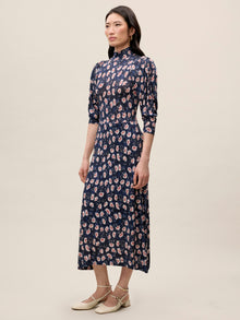 Long Sleeve Turtleneck Dress | Black Combo