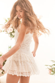 Beauval Lace Mini Dress | Off White