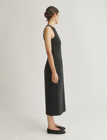 Womens | The Albers Dress in Structured Wool-Silk | Black