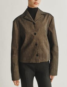 Womens | The Barrett Jacket in Striated Cotton | Oak