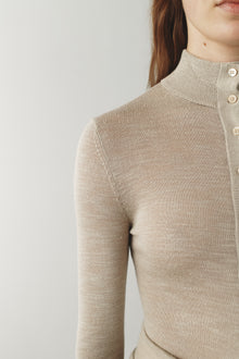 Womens | The Ansel Sweater In Striated Silk | Carbon