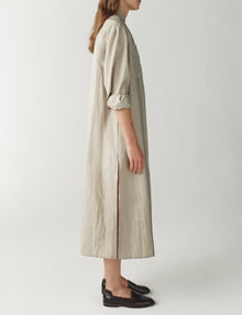 Womens | The Field Dress in Washed Silk Nylon | Carbon