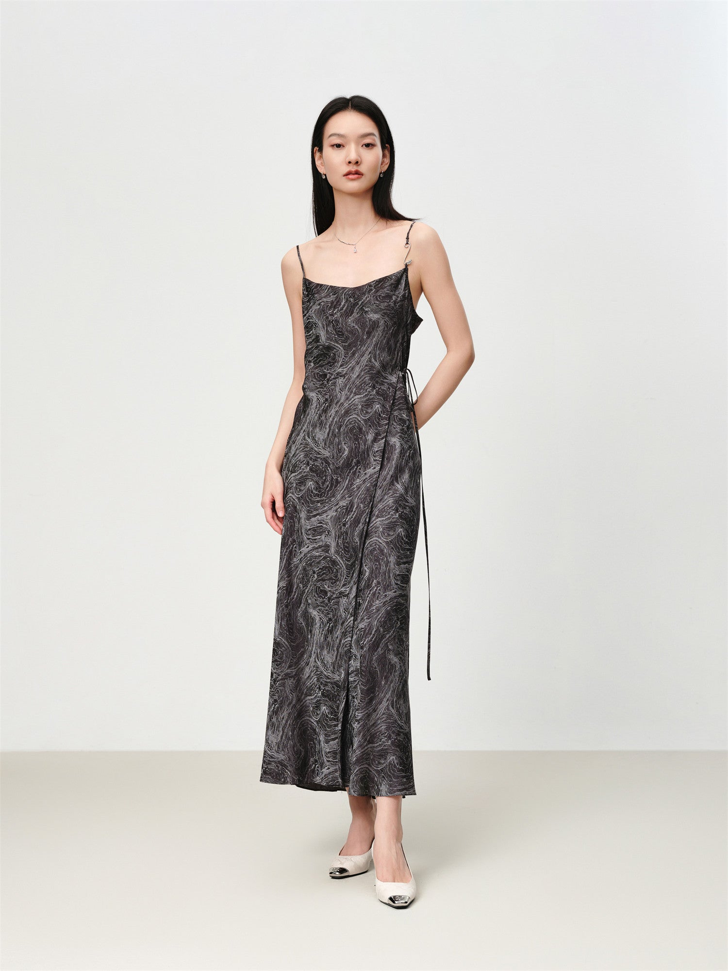 Mulberry Silk Slip Dress | Black