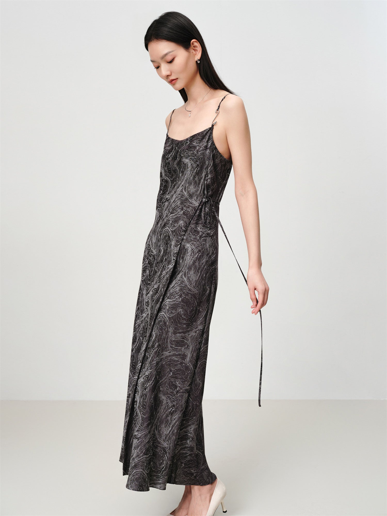 Mulberry Silk Slip Dress | Black