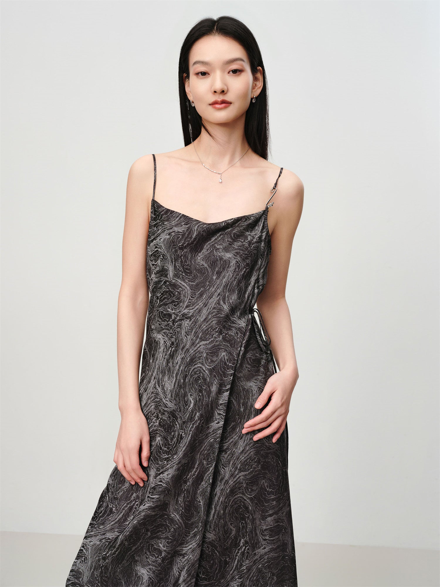 Mulberry Silk Slip Dress | Black