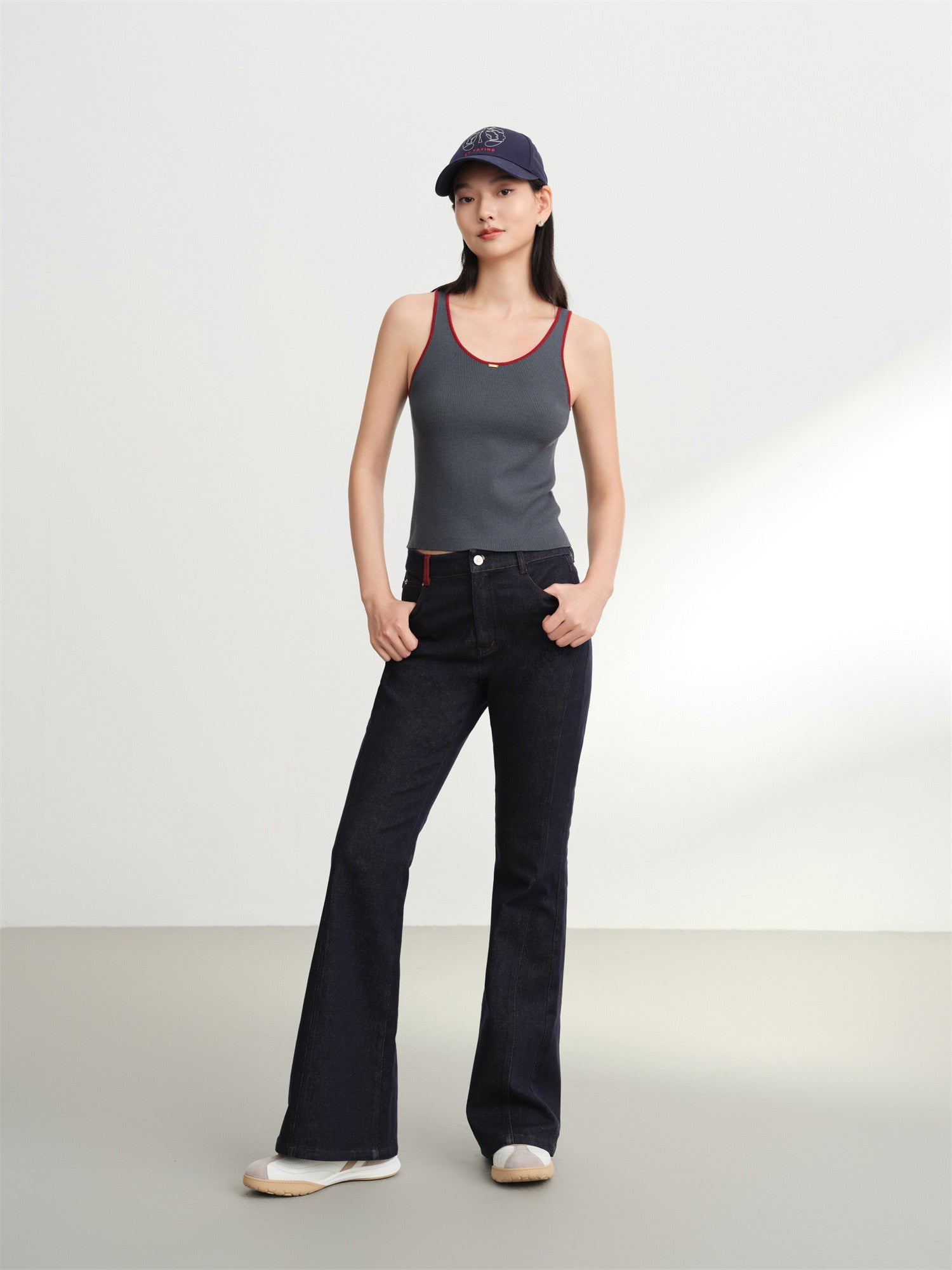 Merino Wool Knit Vest | Grey