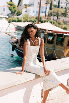 Andie Corset Top | Sage Floral