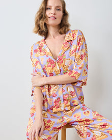 Waffles in Bed - Tall Eco Satin Wildest Dreams Set - Lavender - Printfresh
