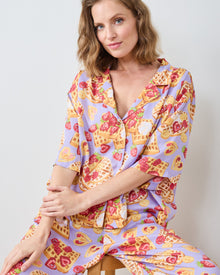 Waffles In Bed - Eco Satin Wildest Dream Set - Lavender - Printfresh