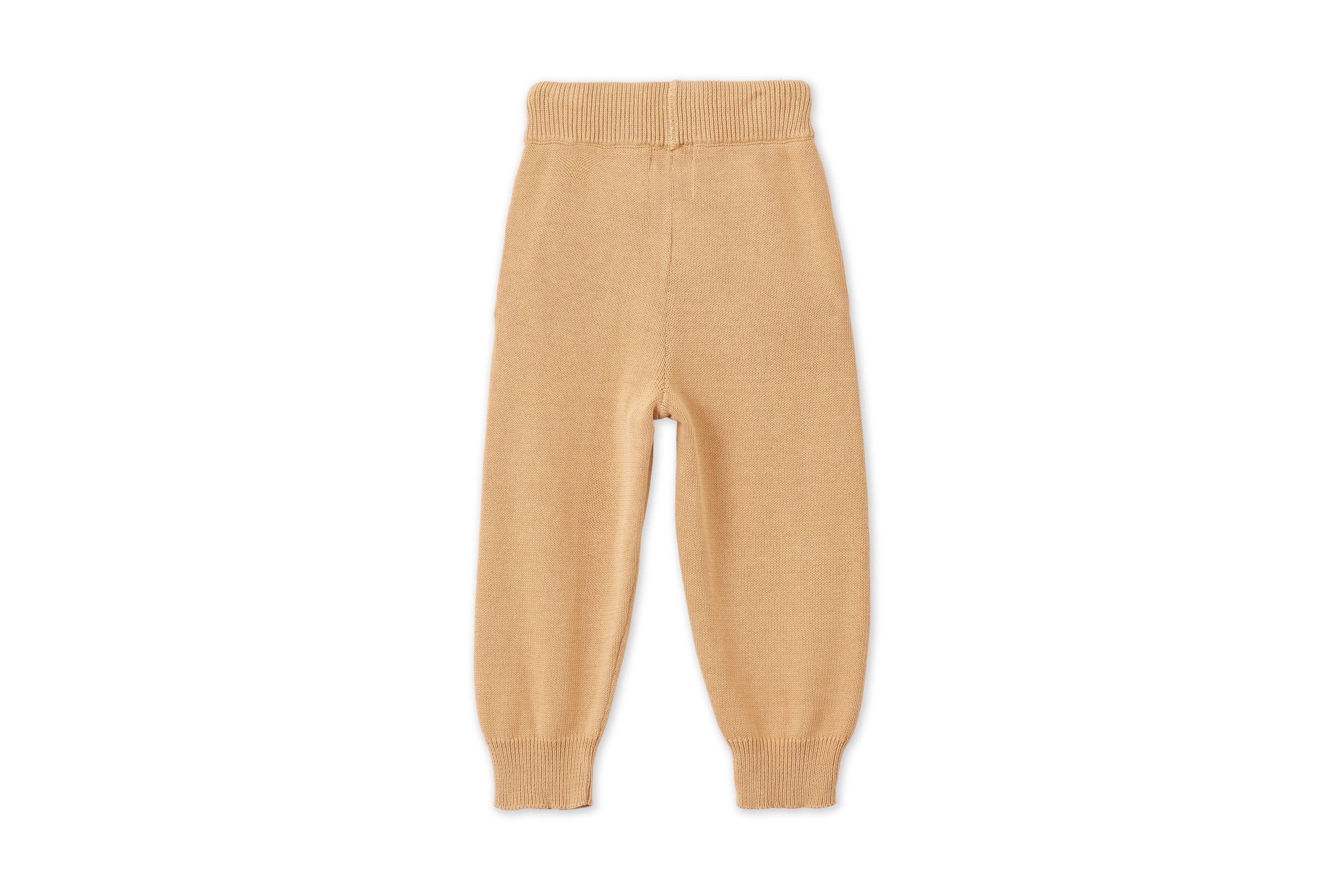 Organic Knit Joggers | Sandstone - Mineral Dye