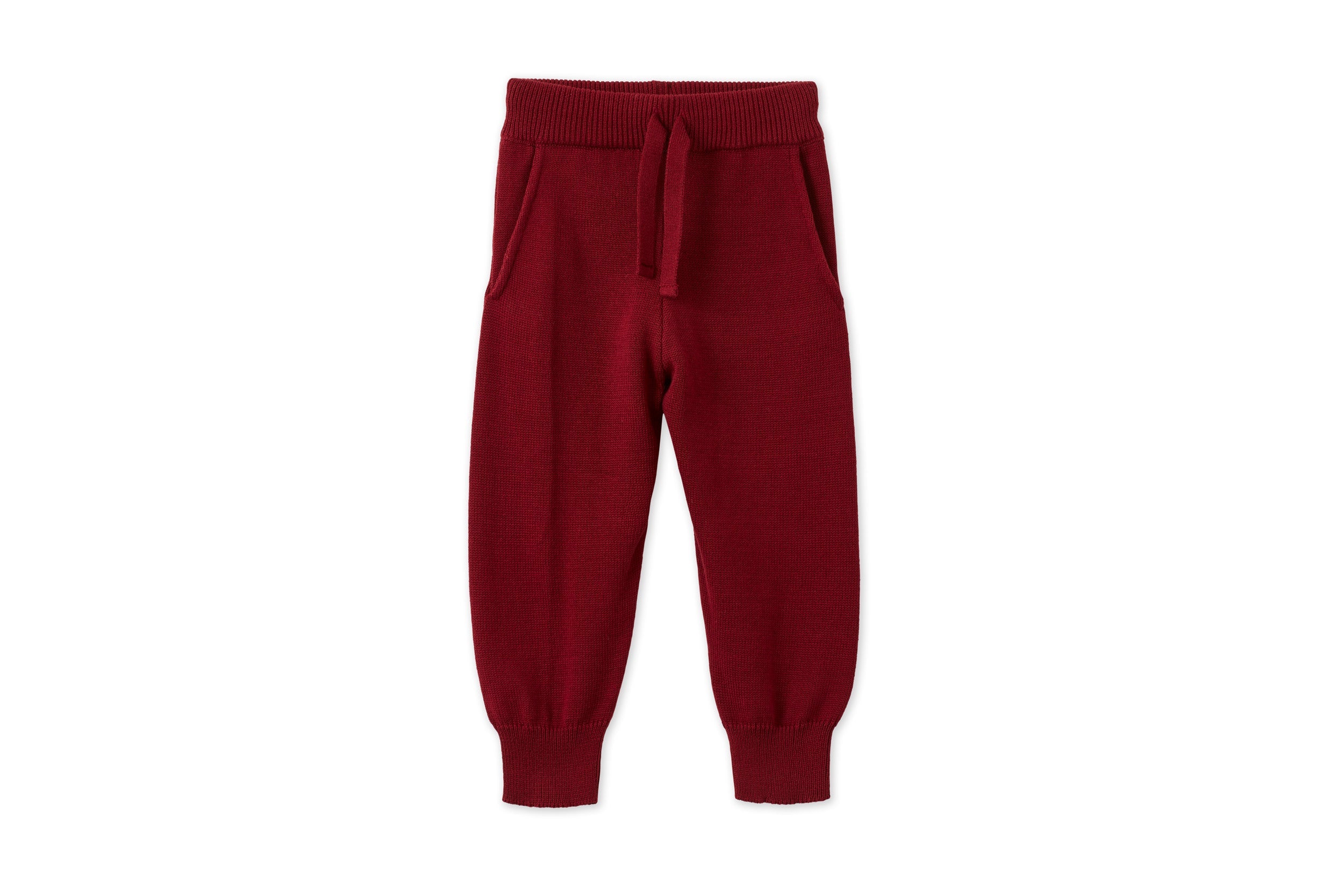 Organic Knit Joggers | Red Jasper