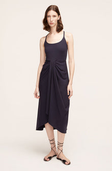 Sarong Drape Dress | Navy