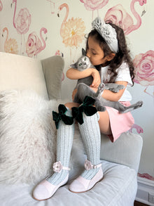 Francesca Tulle Headband | Grey