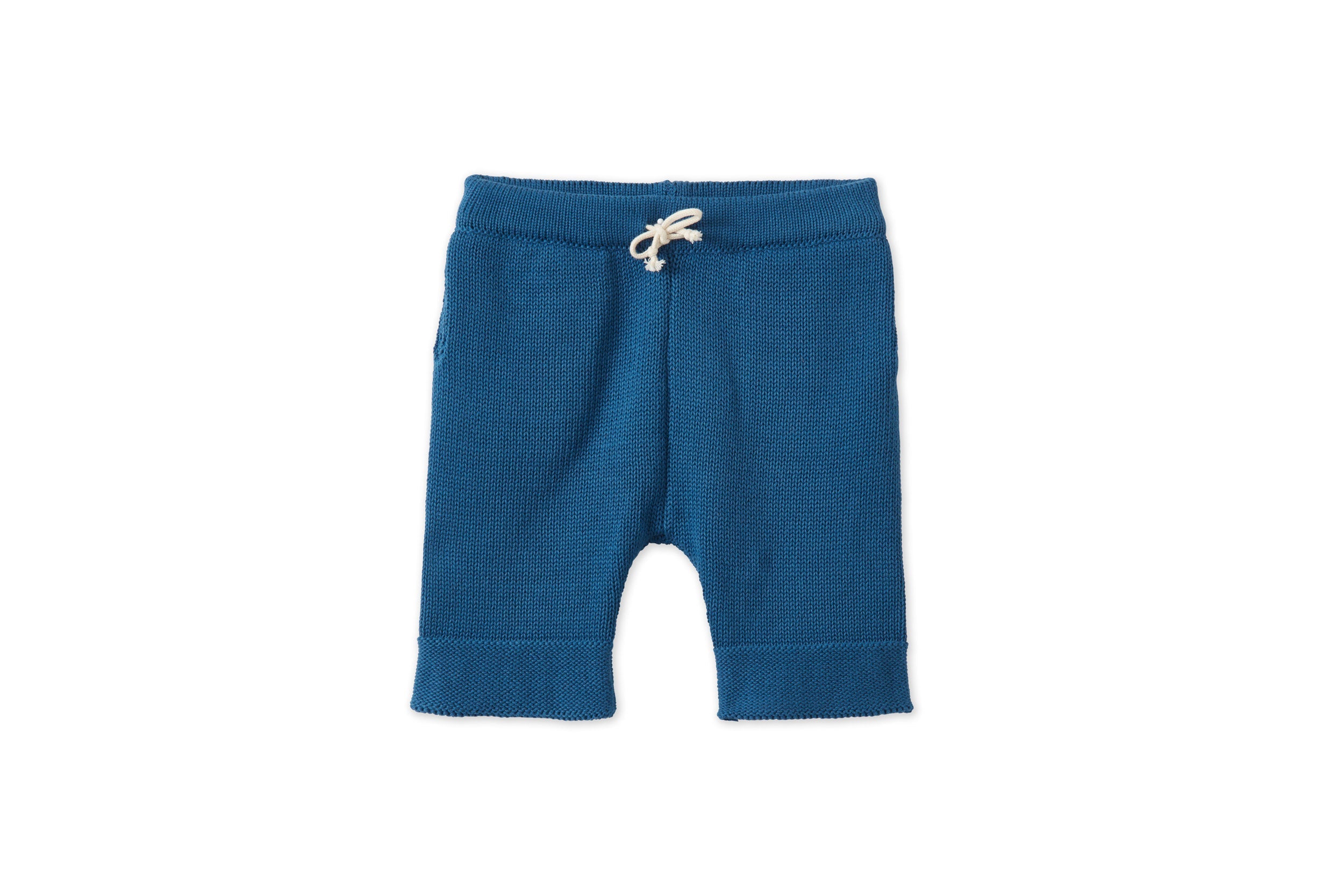 Organic Cotton Nordic Knit Shorts | Fjord Blue